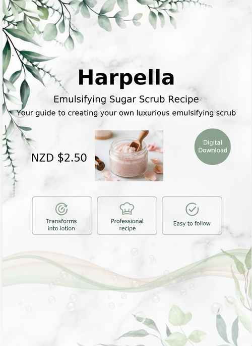 Emulsifying Sugar Scrub Recipe Digital Product Page