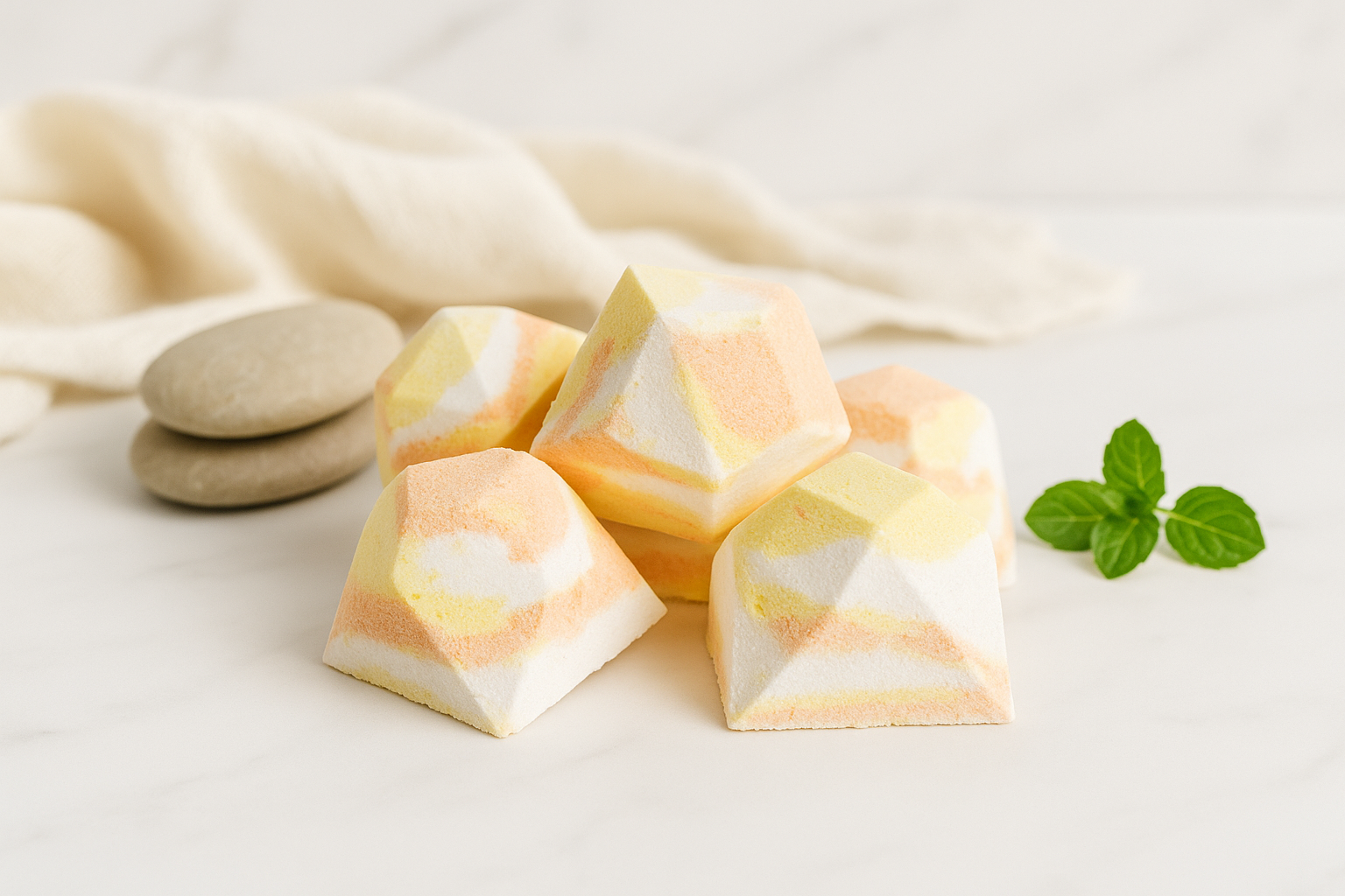 Harpella Shower Steamers - Spearmint & Menthol - Correct Angular Shape 1