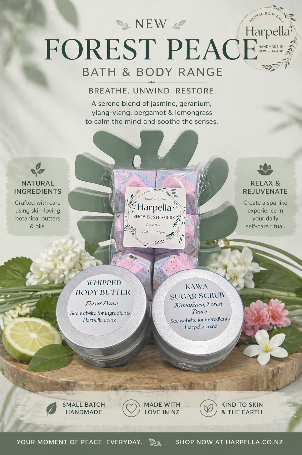 Forest Peace - Kawakawa Bath and Body Bundle